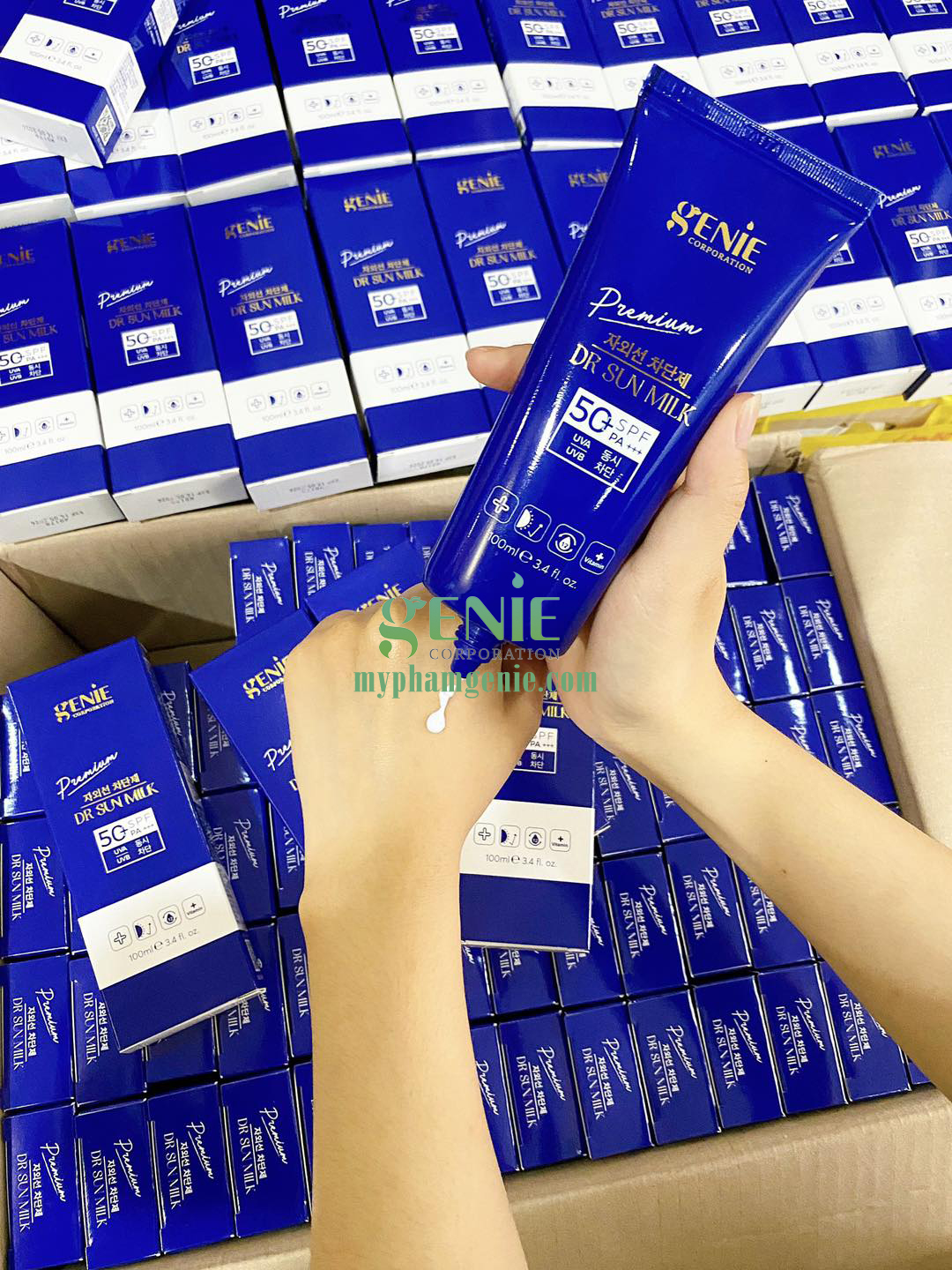 kem chống nắng genie hàn quốc