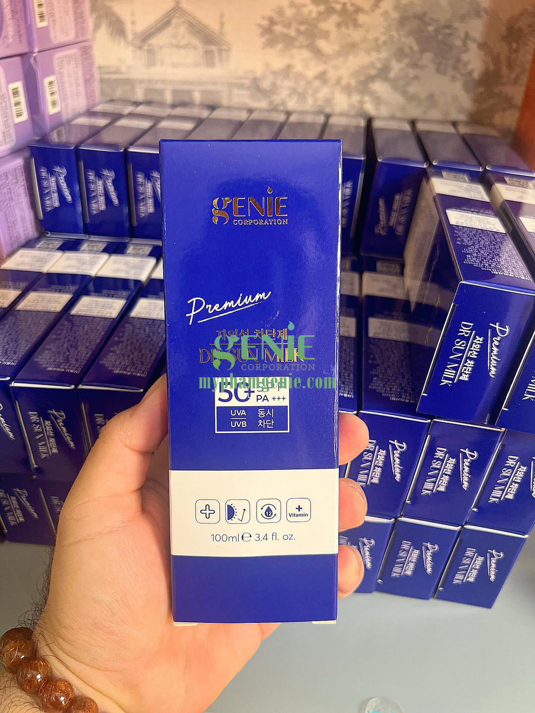 kem chống nắng genie hàn quốc