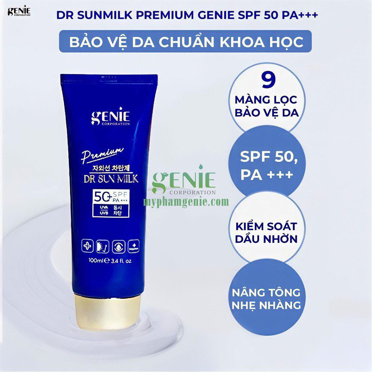 kem chống nắng genie hàn quốc