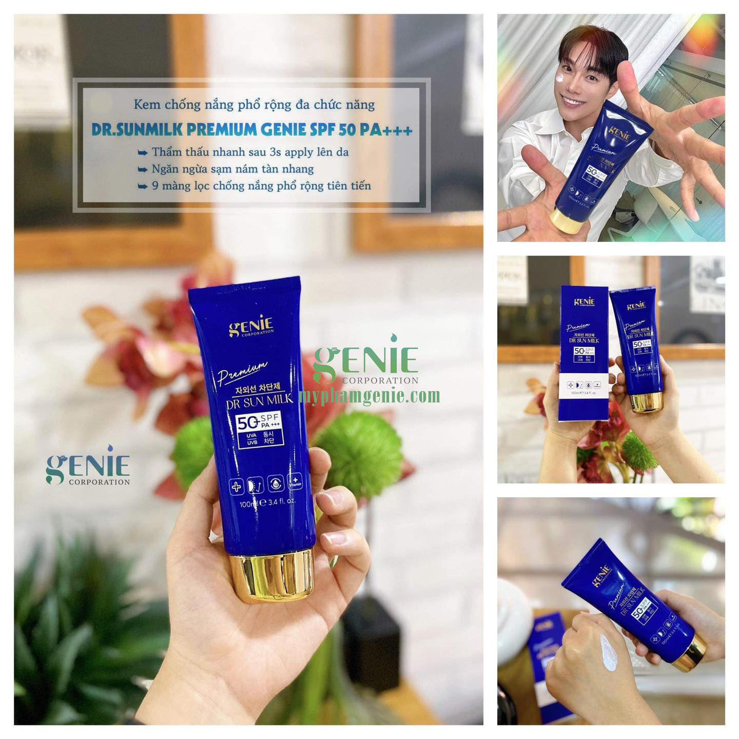 kem chống nắng genie hàn quốc