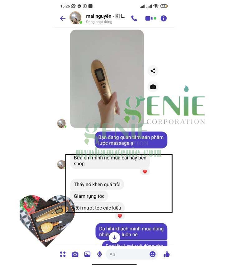 review lược massage tóc