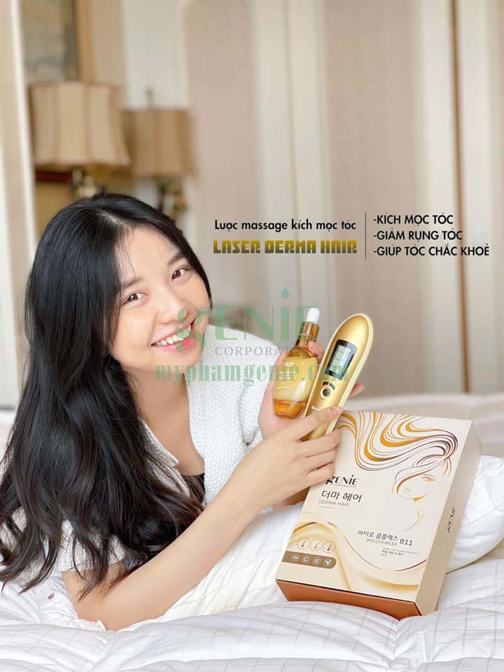 lược massage đầu genie