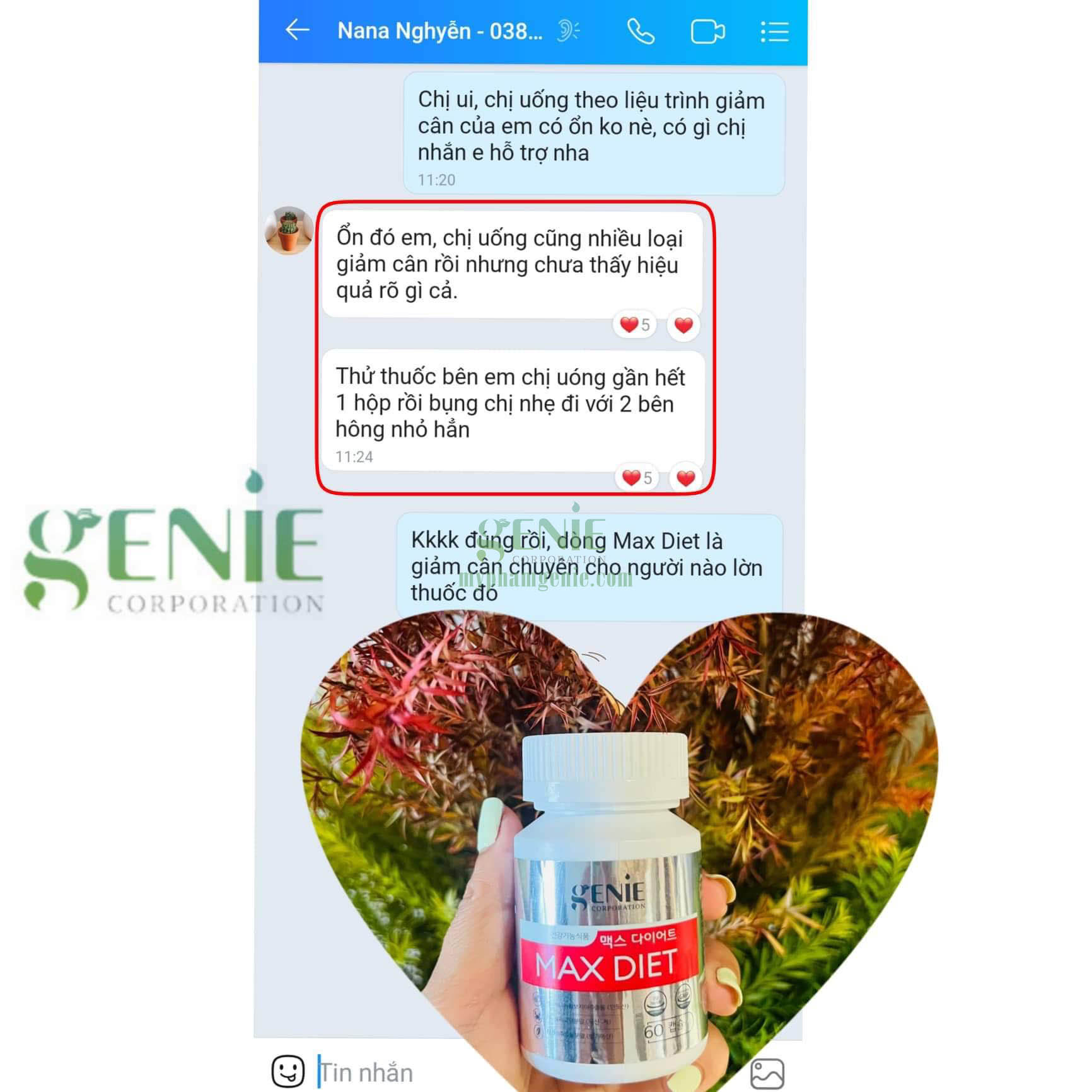 giảm cân max diet genie giảm cân max diet genie