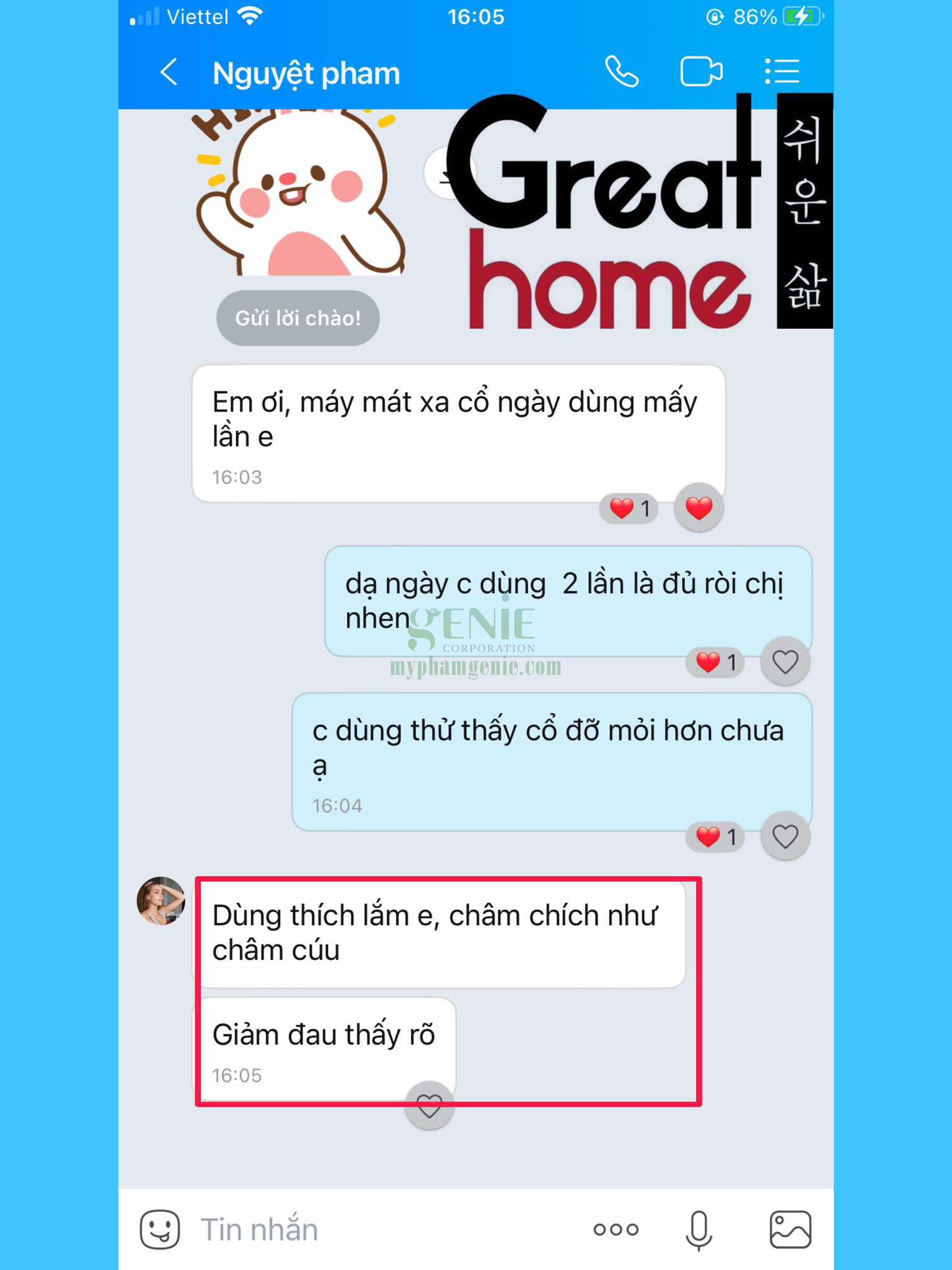 review máy massage cổ