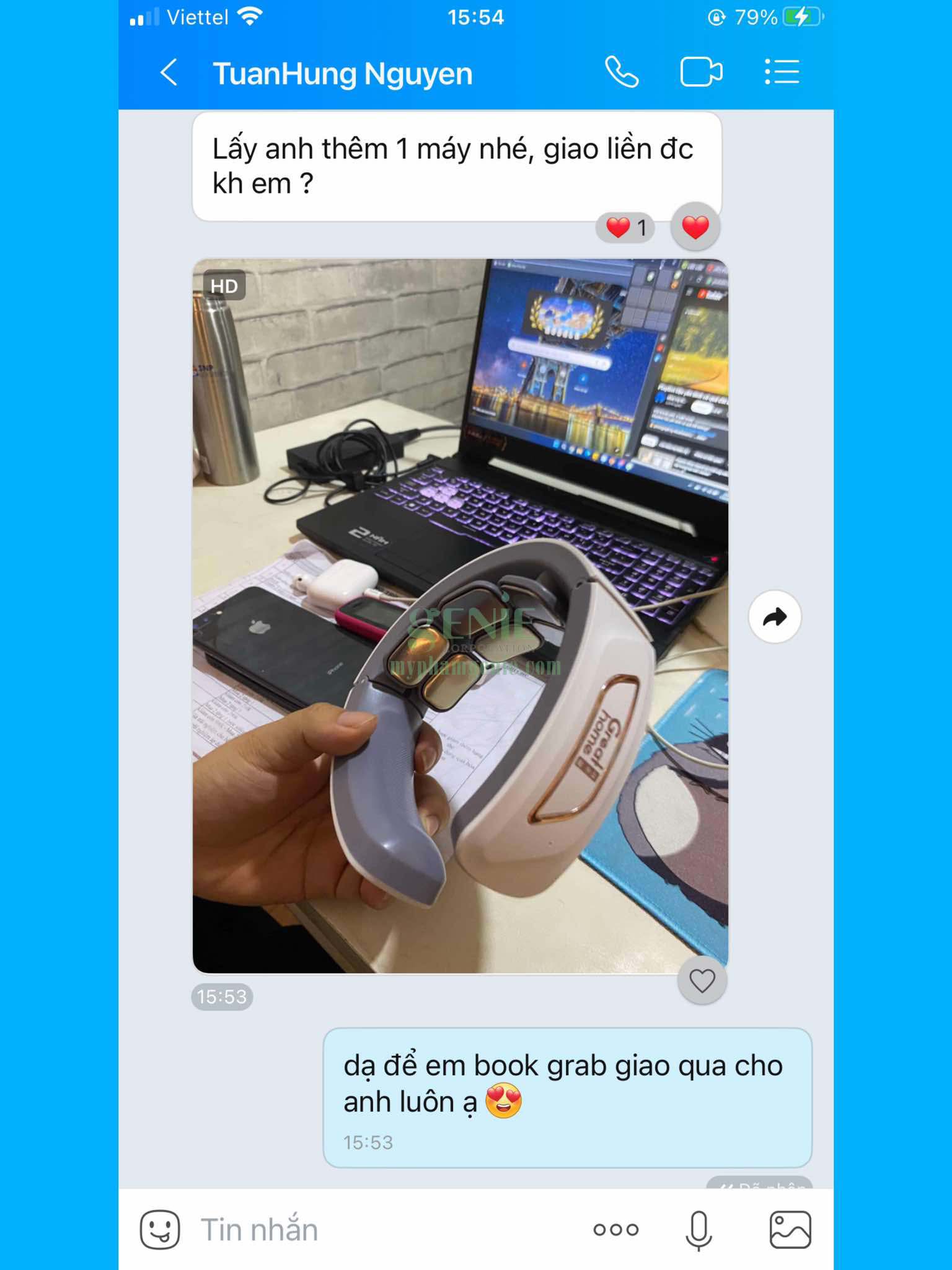 review máy massage cổ