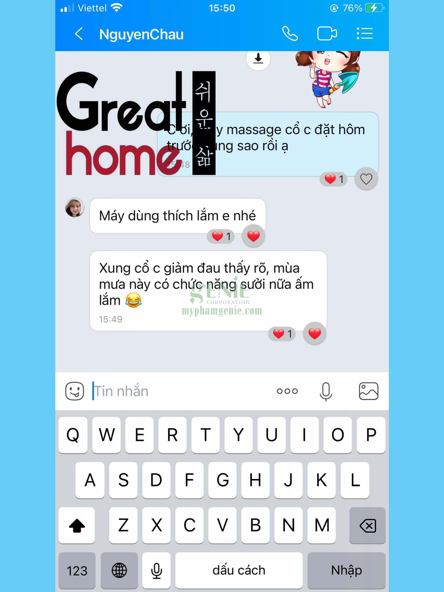 review máy massage cổ