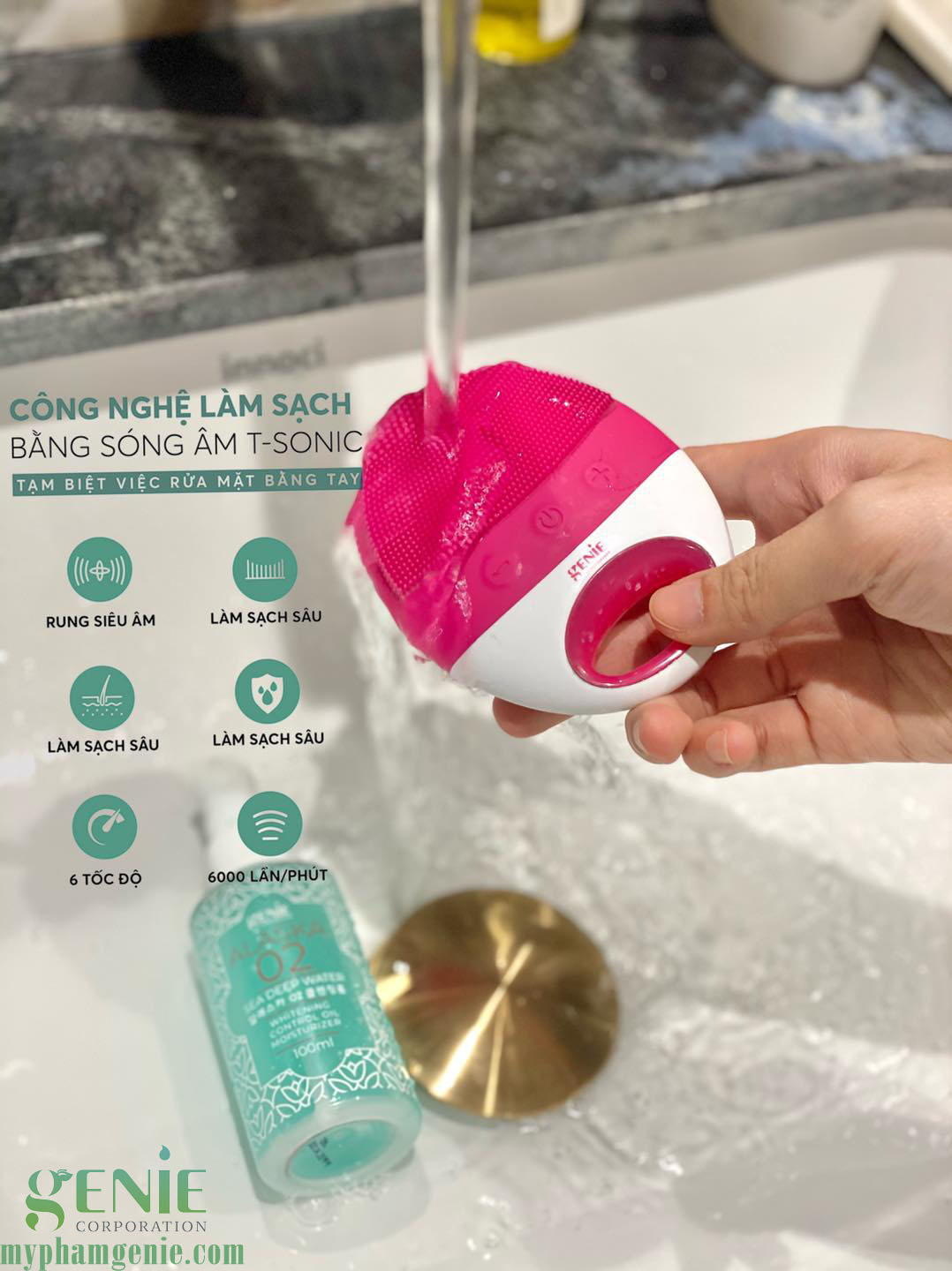 máy rửa mặt genie | review máy rửa mặt máy rửa mặt genie | review máy rửa mặt