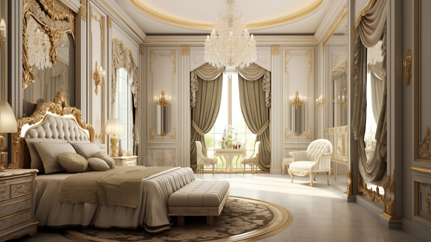 Mẫu thiết kế phòng ngủ phong cách Hoàng gia vương giả
