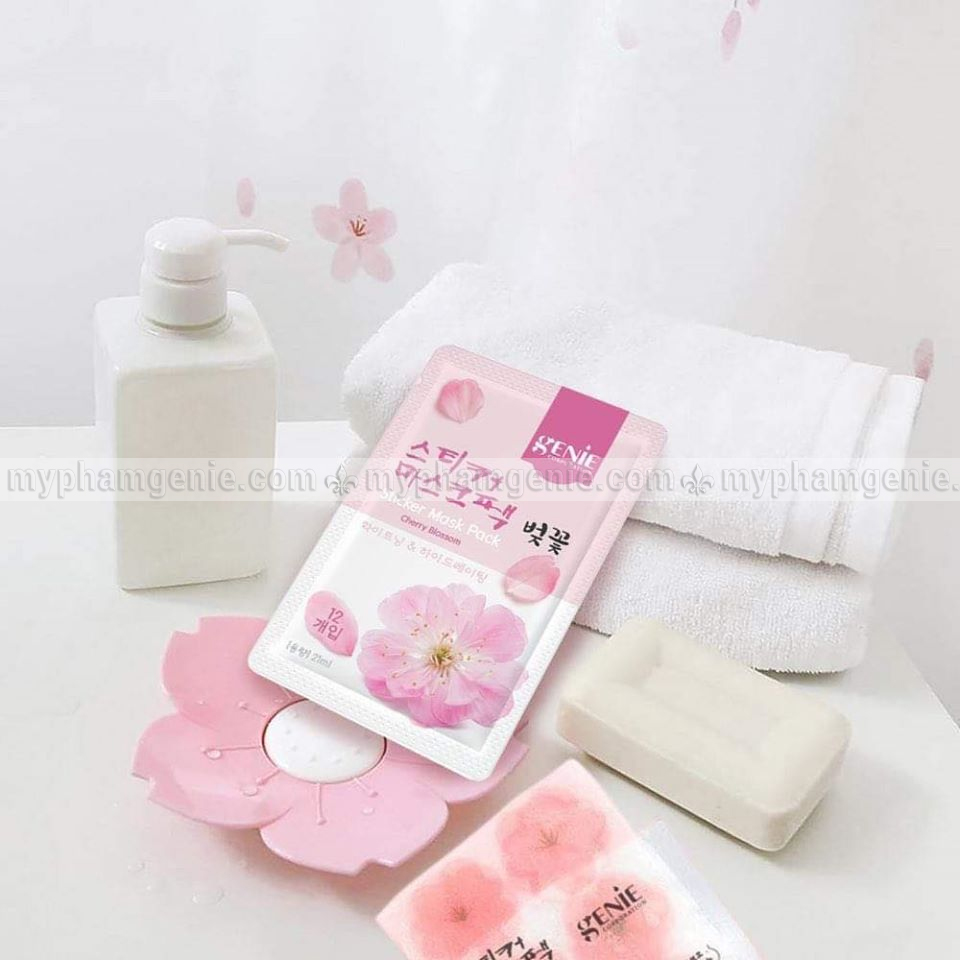 mặt nạ hàn quốc | mặt nạ hoa anh đào | mỹ phẩm genie