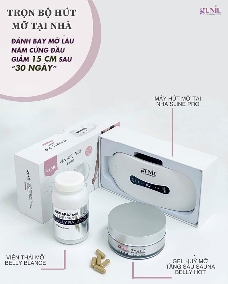giảm mỡ bụng genie | cách giảm mỡ bụng tại nhà