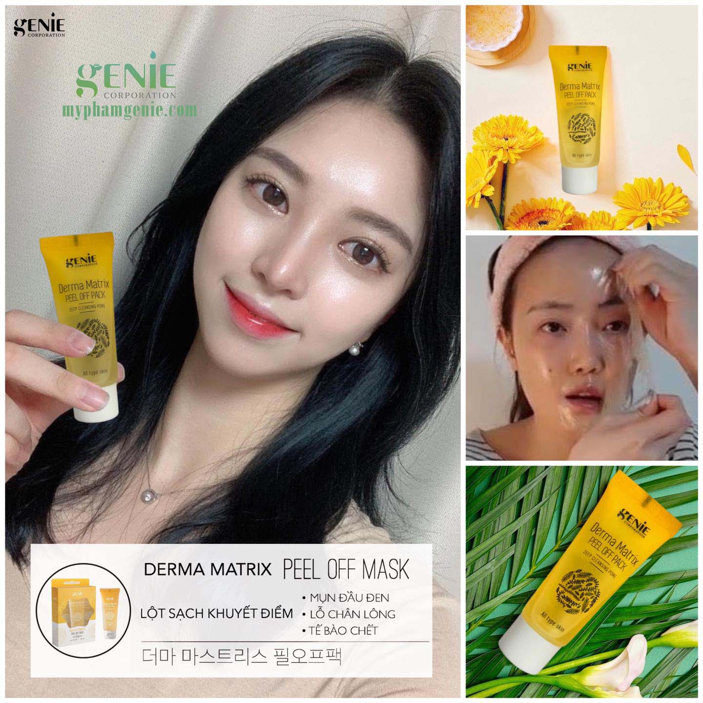 mặt nạ lột mụn hàn quốc | mặt nạ derma matrix genie