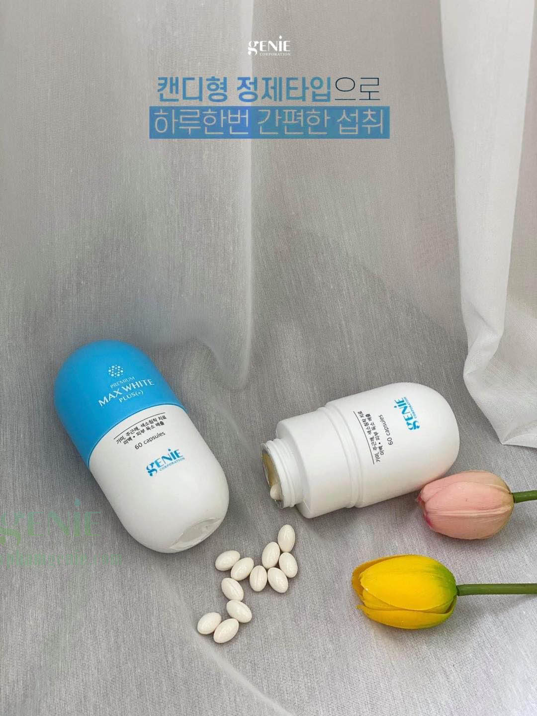 Viên uống trắng da premium max white plus