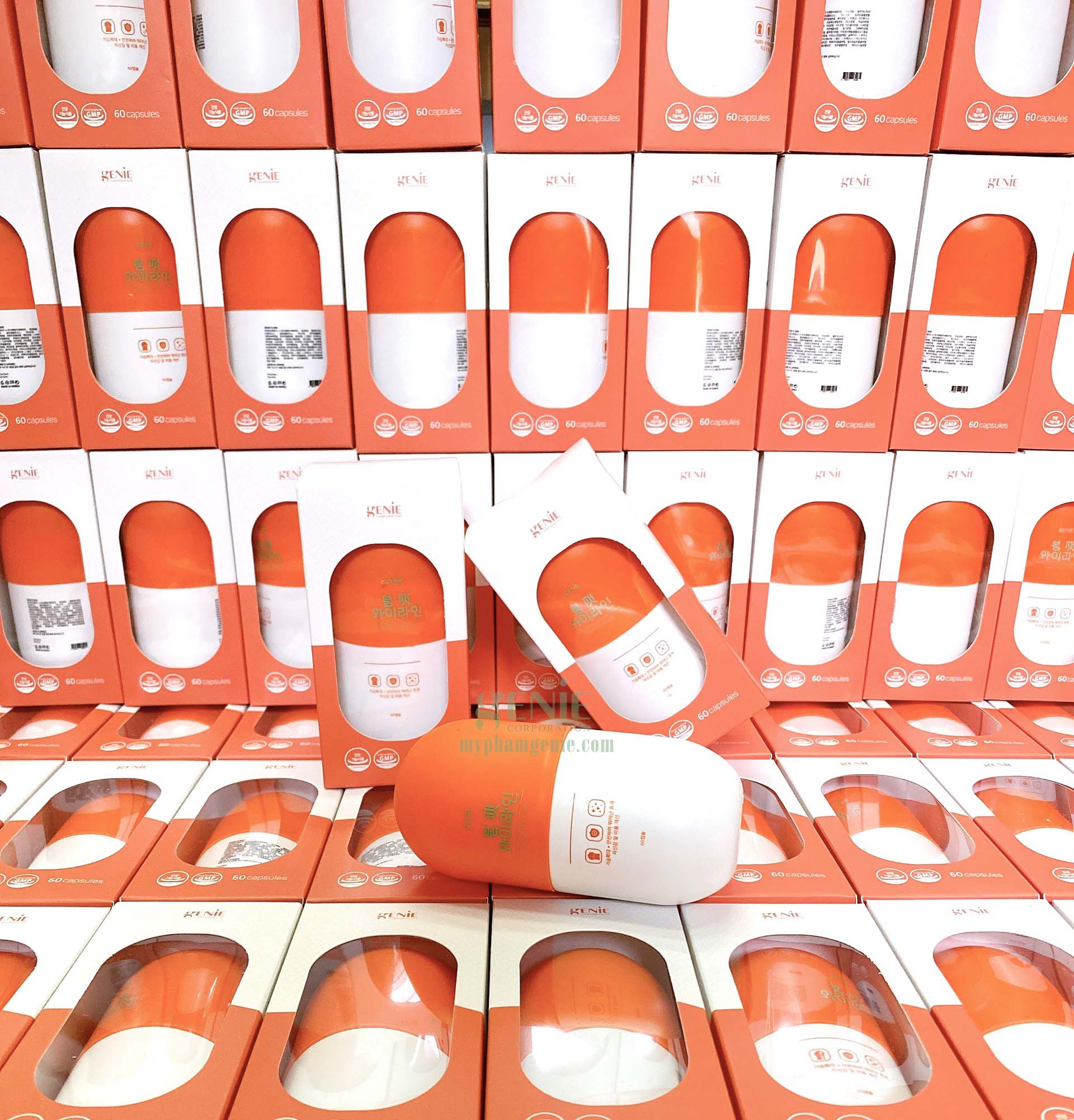 Viên uống nở ngực genie 3 Viên uống nở ngực genie